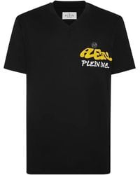Philipp Plein - Logo-Print Cotton T-Shirt - Lyst