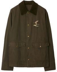 Burberry - Katoenen Jack - Lyst