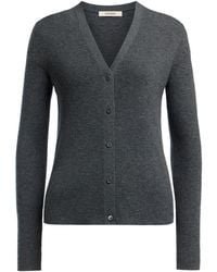 12 STOREEZ - Ribbed V-Neck Cardigan - Lyst