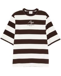 Alysi - Gestreept T-Shirt - Lyst