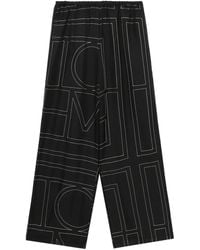 TOTEME - Geometrische Broek Met Monogram - Lyst