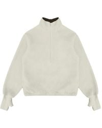 Entire studios - Quarter-Zip Fleece Sweater - Lyst