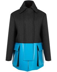 Loewe - Colour-Block Single-Breasted Coat - Lyst