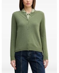 Benetton - Crew-Neck Buttoned Cardigan - Lyst