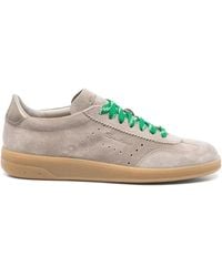 Santoni - Suede Sneakers - Lyst