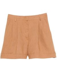 ACTUALEE - Pleated Shorts - Lyst