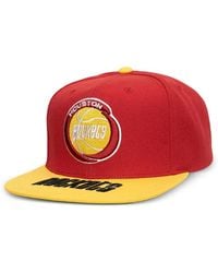 Mitchell & Ness - Houston Rockets Logo Baseball Cap - Lyst