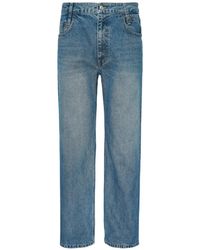 WOOYOUNGMI - Faded-Effect Straight-Leg Jeans - Lyst