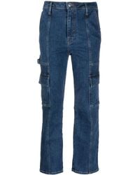 Jonathan Simkhai - High-rise Cropped-leg Jeans - Lyst
