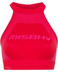 MISBHV - Reggiseno sportivo con logo jacquard - Lyst