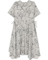 JNBY - Patterned Short-Sleeved Dress - Lyst