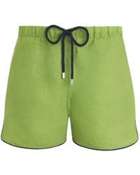 Vilebrequin - Maurice Drawstring Linen Swim Shorts - Lyst