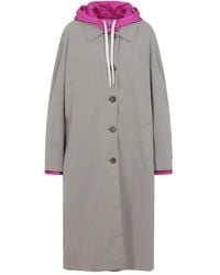 Miu Miu - Wendbarer Regenmantel mit Kapuze - Lyst