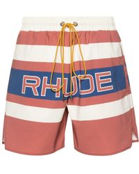Rhude - Shorts Met Logoprint - Lyst