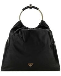Prada - Triangle-Logo Bucket Bag - Lyst