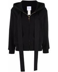 Patou - Logo-embroidered Zip-up Hoodie - Lyst