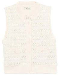 young n sang - Button-Up Sleeveless Cardigan - Lyst