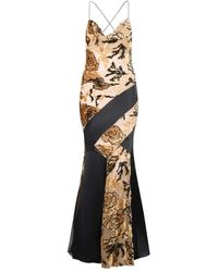 Roberto Cavalli - Floral-Motif Dress - Lyst