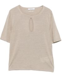 Max Mara - Cut-Out T-Shirt - Lyst