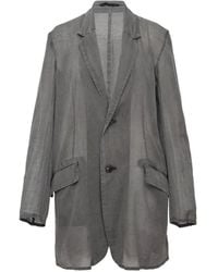Y's Yohji Yamamoto - Single-Breasted Tailored Linen Blazer - Lyst