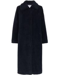 Stand Studio Gilberte Teddy Maxi Coat - Blue