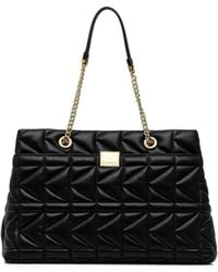 KARL LAGERFELD - K/Kuilt Chain-Strap Tote Bag - Lyst