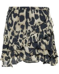 IRO - Minifalda Japin con estampado de leopardo - Lyst