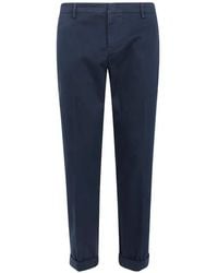 Dondup - Pantalones Chinos De Algodón Con Cierre De Botón - Lyst