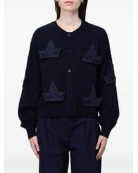 MEIMEIJ - Boat-Patch Cotton Cardigan - Lyst