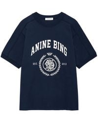 Anine Bing - Logo-Print T-Shirt - Lyst