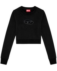 DIESEL - Logo Cotton Sweatshirt - Lyst