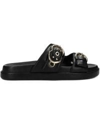 Mexx - Toma Sikiel Eyelet-Embellished Buckle-Fastening Sandals - Lyst
