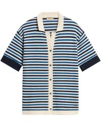 Woolrich - Striped Crochet-Effect Shirt - Lyst
