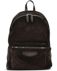 Santoni - Suede Backpack - Lyst