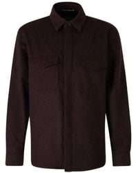 Canali - Button-Up Shirt Jacket - Lyst