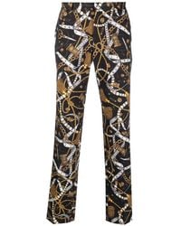 Moschino - Graphic-Print Straight-Leg Trousers - Lyst