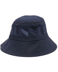 Sunnei - Logo-embroidered Cotton Bucket Hat - Lyst
