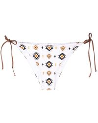 Mc2 Saint Barth - Virgo Ikat-pattern Bikini Bottoms - Lyst
