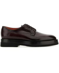 Santoni - Leather Lace-Up Shoes - Lyst