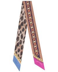 Etro - Paisleyna Made Of Silk With Geometric Motif And Animal Motif - Lyst