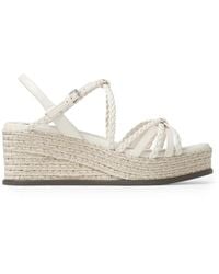 Jimmy Choo - Nyra 60 Braided Espadrille Sandals - Lyst