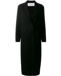 Valentino Cappotto lungo monopetto - Nero