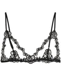 Fleur du Mal - Fleur Guipure Ouvert Bralette - Lyst