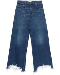Chloé - クロップド ワイドジーンズ - Lyst