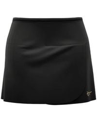 REDELK - Logo-Print Wrap Mini Skirt - Lyst