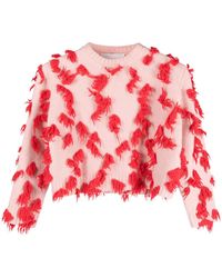 Jil Sander - Appliqué-Detail Cropped Wool Top - Lyst