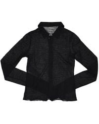 Ann Demeulemeester - Jacquard Slim Fit Jersey Shirt - Lyst