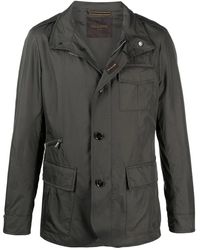 Moorer - Hooded Buttoned Down Jacket - Lyst