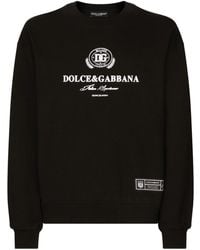 Dolce & Gabbana - Logo-print Cotton Sweatshirt - Lyst