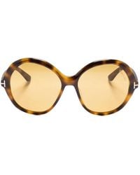 Tom Ford - Annabelle Zonnebril Met Schildpadschild Design - Lyst